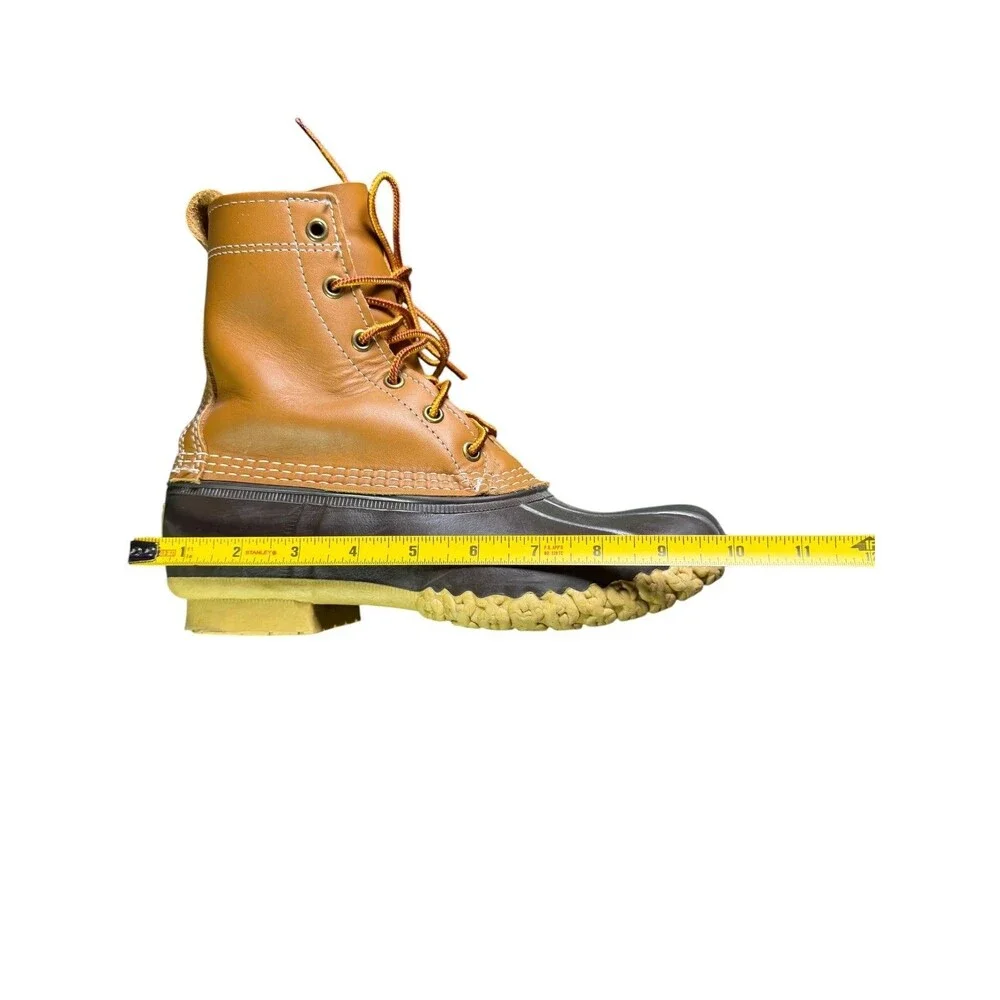 L.L.Bean Bean Boots Leather Rubber Duck Boots Made in Maine Women’s 8M